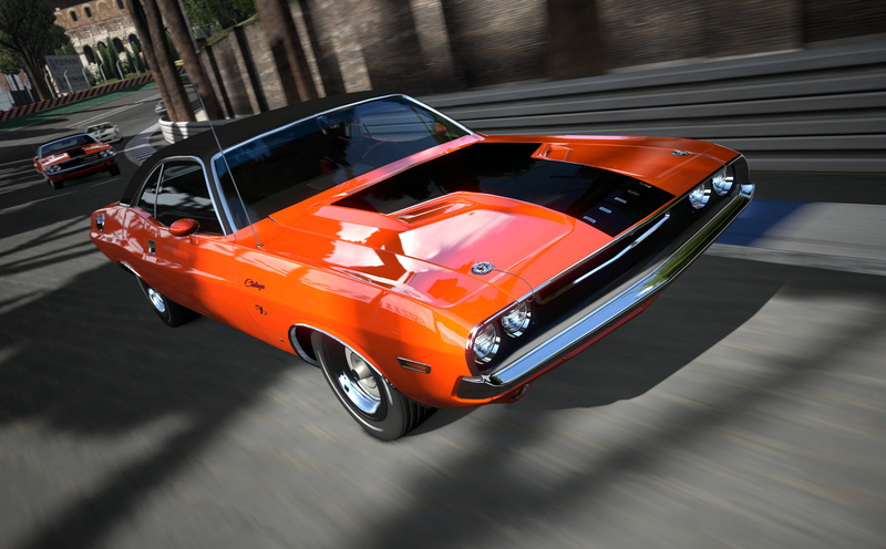 Gran Turismo, car, sunlight, city, street, classic car, day, luxury, toy car, motor vehicle, muscle, orange, red, turismo, no people, focus on foreground