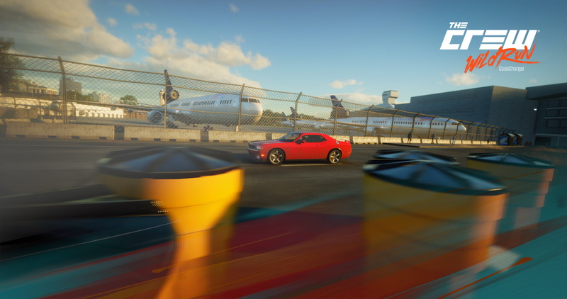 motor vehicle, road, airport, motion, The Crew, blurred motion, connection, bridge, day, built structure, mode of transportation, no people, sunlight, The Crew Wild Run