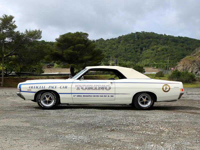 fairlane, indy, muscle, racing, torino, convertible, 500, pace, race, g t, 1080P, 1968, classic, ford
