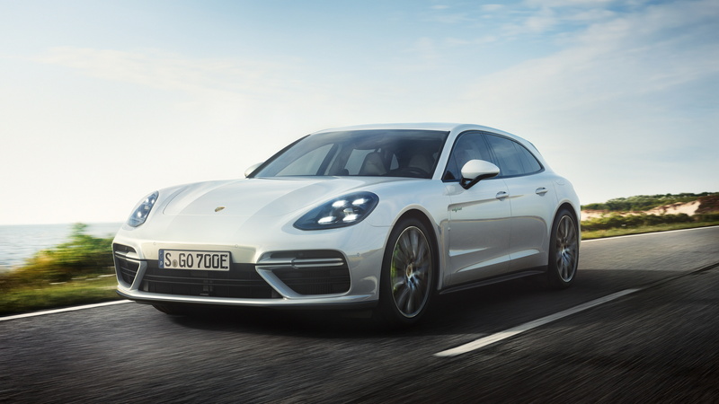 luxury, road, silver colored, speed, day, cool attitude, motion, travel, Porsche Panamera Turbo S E-Hybrid Sport Turismo, land vehicle, 4K, nature, sports car