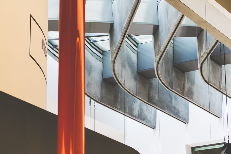 railing, connection, nature, spiral, outdoors, 5K, modern, day, building, steps and staircases, staircase, maxxi, window, no people, rome, building exterior