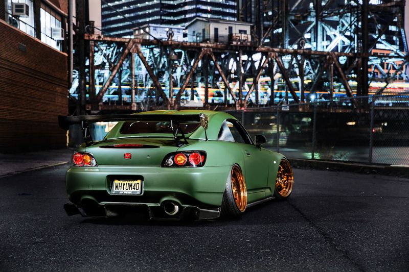 Honda, honda s2000, night, rechange, green, 1080P, tuning