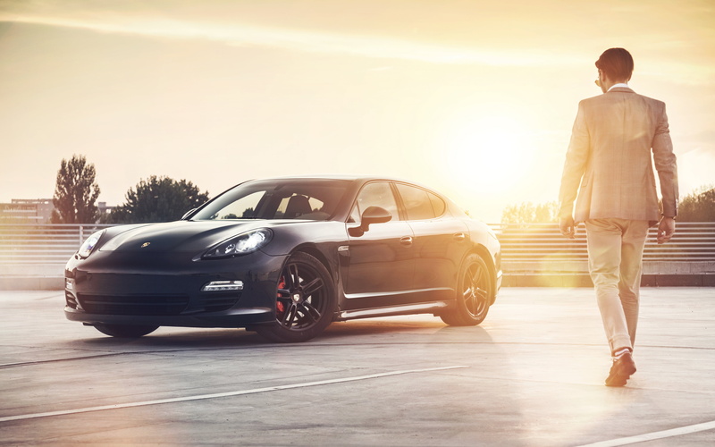 man, sunset, black, adult, lens flare, day, men, travel, full length, motor vehicle, one person, rechange, transportation, land vehicle, luxury, car, rear view
