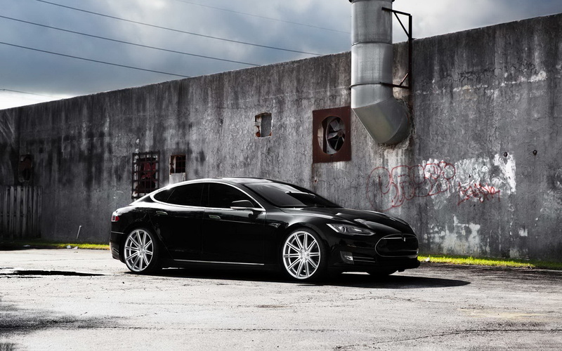 electric car, Tesla, 1080P, tuning, rechange, sedan, black, Tesla Model S