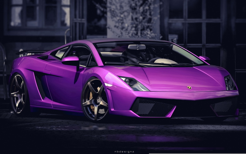 coupe, lamborghini, rechange, purple, pink, 2K, lamborghini gallardo, car