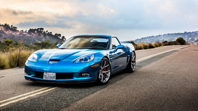 blue, car, Corvette, chevrolet corvette, z06, hq, rechange, luxury, 4K