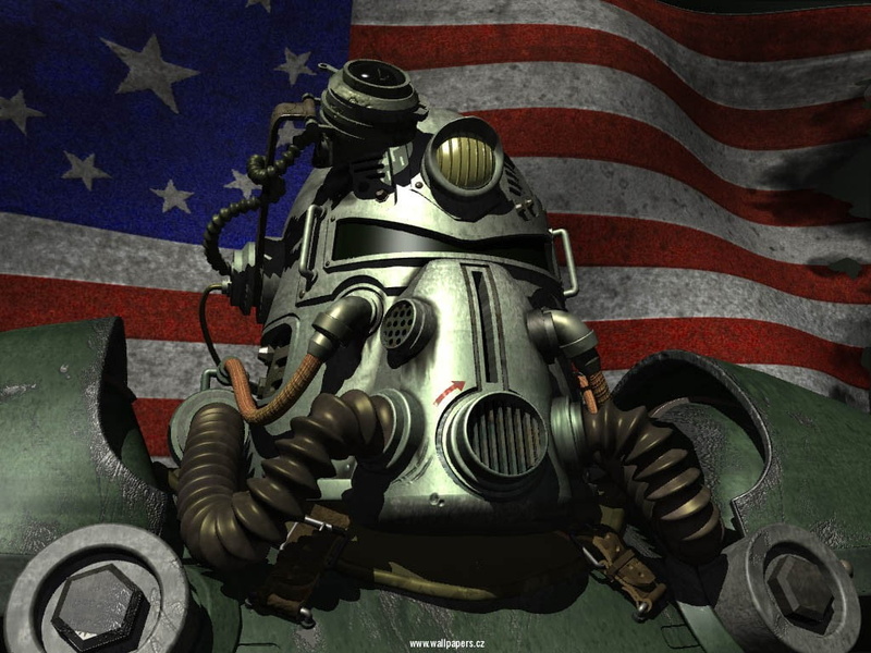 metal, 480P, security, armed forces, government, still life, high angle view, technology, flag, no people, machinery, military, indoors, Fallout, helmet