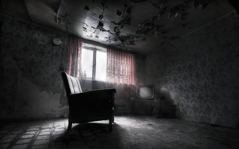 musical instrument, arts culture and entertainment, obsolete, abandoned, architecture, decline, grand piano, crt, 1080P, tv, seat, interior, piano, damaged
