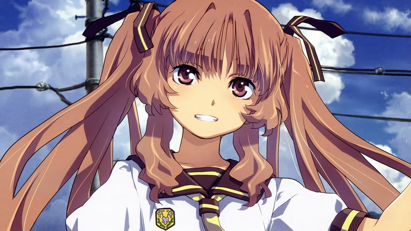 ano natsu de matteru school uniform yamano remon anime anime girls twintails, 1080P