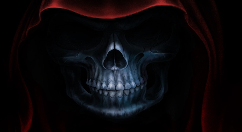 studio shot, single object, gothic style, black background, medical x-ray, spooky, digital, 1080P, representation, human bone, indoors, reaper, deathbringer