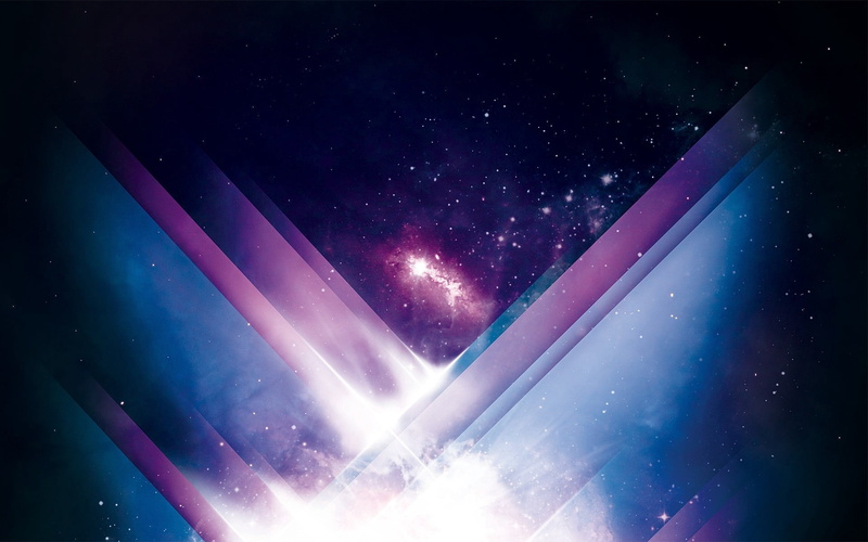 multi colored, outdoors, planet - Space, dark, lens flare, night, nature, sunbeam, space, star - Space, nebula, glowing, laser, abstract, 1080P, purple