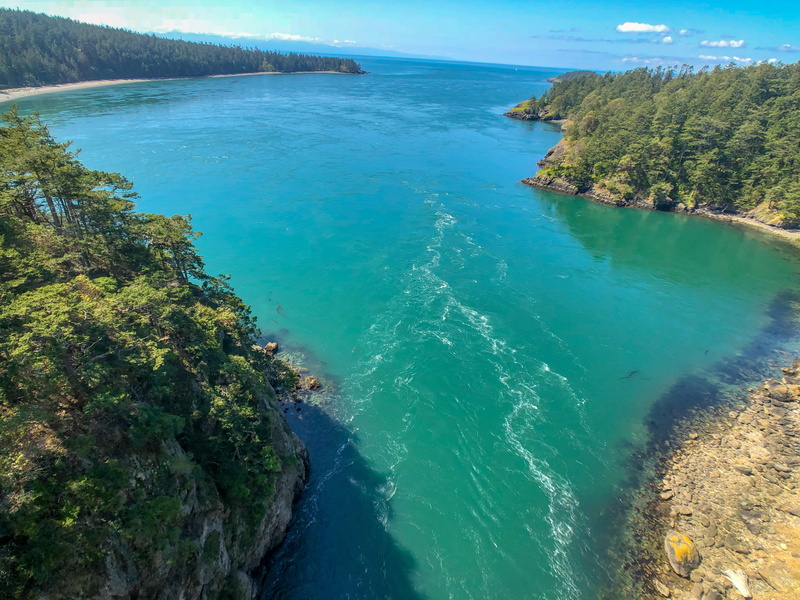wallpaperhd, plant, tree, united states, sea, pass, washington, pnw, land, overlook, high angle view, beautiful, day, nature, beauty in nature, deception pass