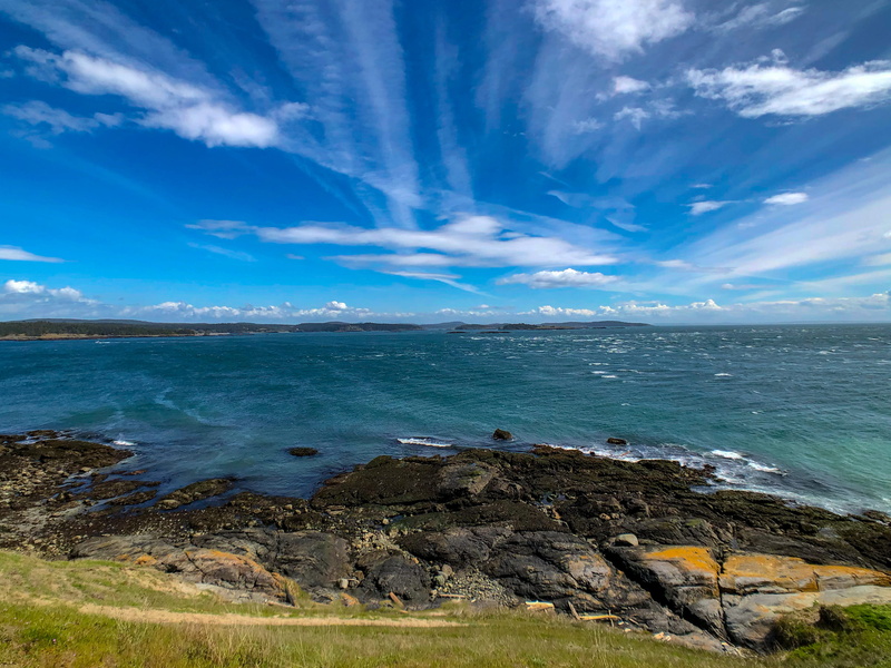 outdoors, united states, day, no people, tranquility, sanjuanisland, travel, scenics - nature, cloud - sky, rocky coastline, washingtonstate