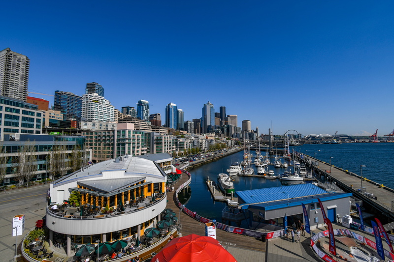 5K, harbor, day, transportation, boat, built structure, pnw, beautiful, moored, cityscape, skyscraper, travel destinations, earth, city, blue