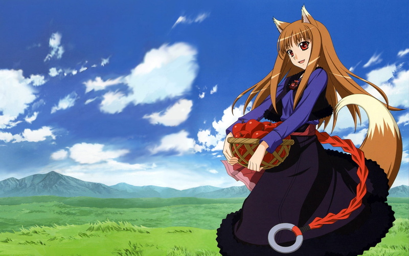 ears, 1080P, animal ears, Spice and Wolf, hd, apple, holo, spice, technology, animal, anime, wolf, art, wise