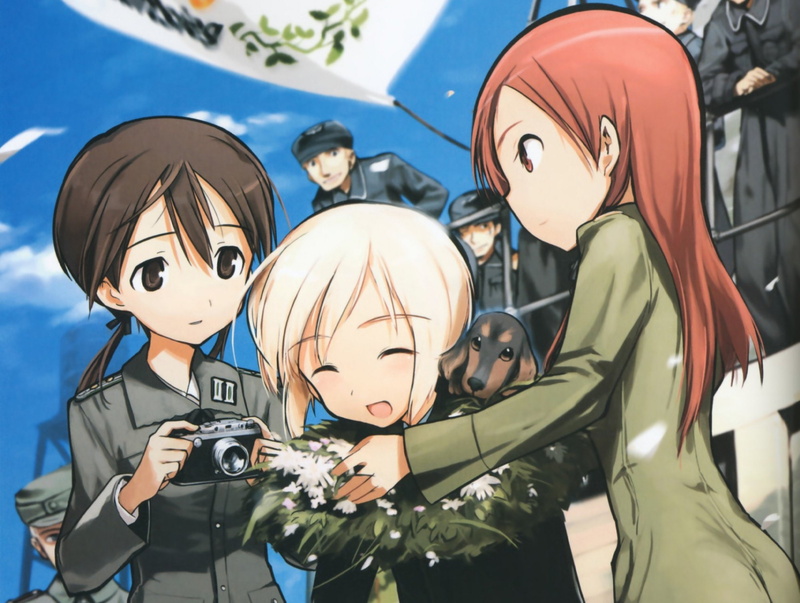 minna dietlinde, 1080P, barkhorn, hartmann, erica, witches, anime, wilcke, strike, girls, gertrud