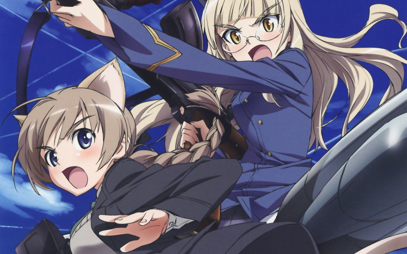 strike, bishop, anime, ears, nekomimi, animal, 2K, lynette, witches, clostermann, perrine