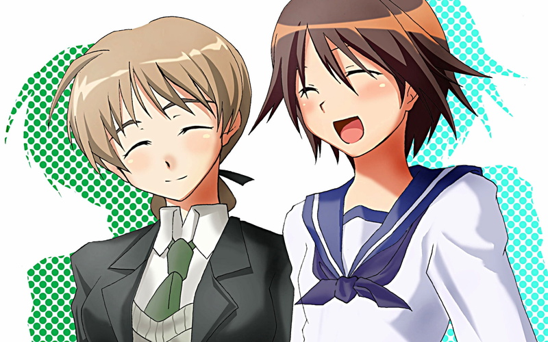clothing, portrait, lynette bishop, menswear, girl, strike witches, adult, characters, blush, business person, illustration, women, human face, emotion
