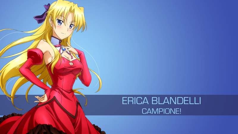 Campione!, Erica Blandelli, anime girls, 4K
