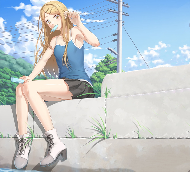 Dagashi Kashi, Anime, Endou Saya, 1080P