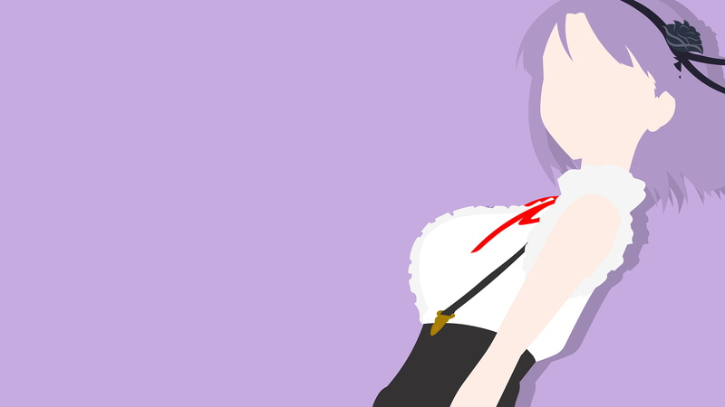 Vector, 1080P, Anime, Dagashi Kashi, Shidare Hotaru, Minimalist