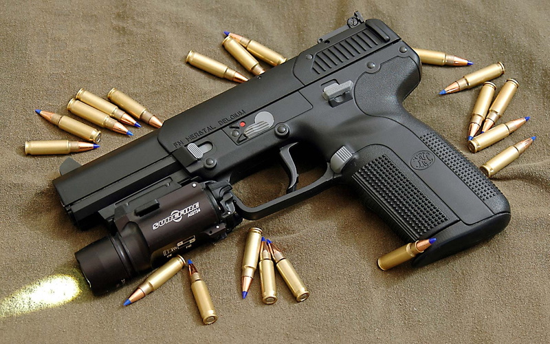 Weapons, Pistol, Surefire Light, Handgun, Five-Seven, Fn Five-Seven Pistol, Fabrique Nationale, Magnum, 720P
