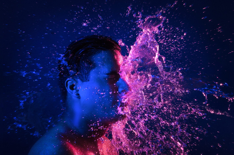 close-up, splashing, one person, teenager, fast shutter, lima region, pink, guy, nature, man, ze frame, leisure activity, portrait, underwater, glitter