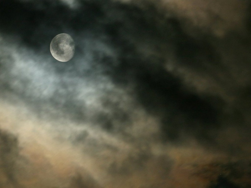 moon, Skyscape, moons, Moonscape, Nightscape, 480P, Cloudscape, art, space, spectral, hd
