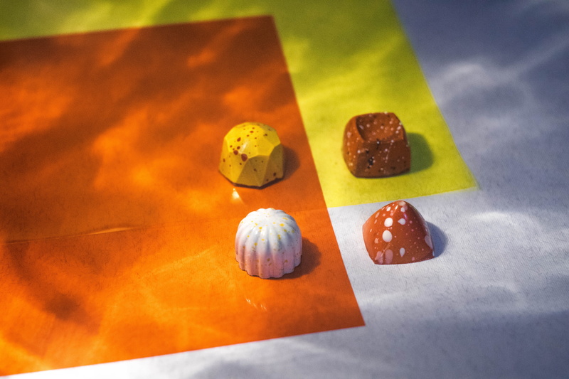still life, colorblocking, group of objects, variation, indulgence, ready-to-eat, jewelry, healthy eating, light, artisan, freshness, gems, food, chocolate