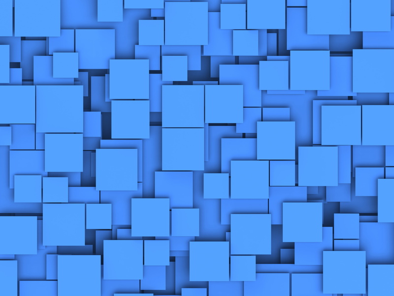 three dimensional, futuristic, technology, illustration, geometric Shape, shadows, seamless, square Shape, repetition, vector, decoration, blue, 4K, large group of objects