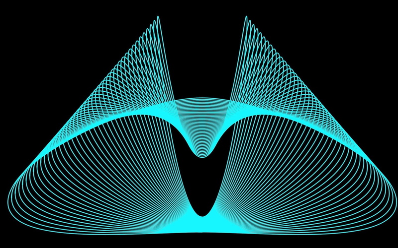 illusion, technology, backgrounds, illuminated, copy space, mesh, digital composite, indoors, science, blue background, geometric Shape, shadow, futuristic