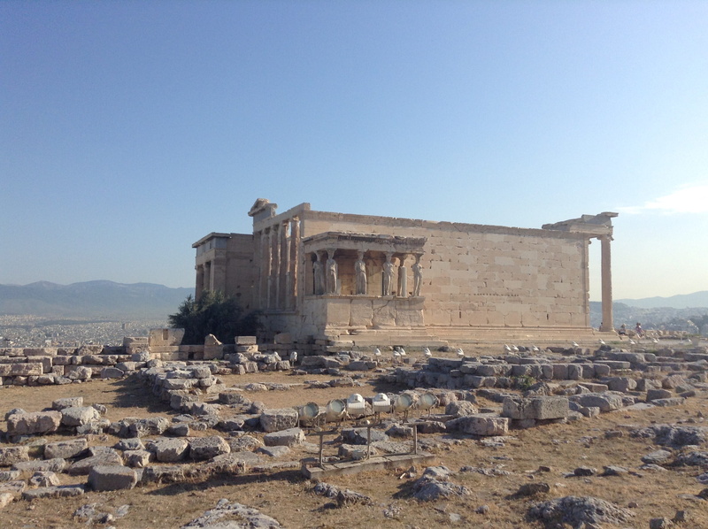old ruin, ancient greece, travel destinations, the past, goddess of war, stolen statue, greek temples, building exterior, greek goddess, greece, goddess of victory