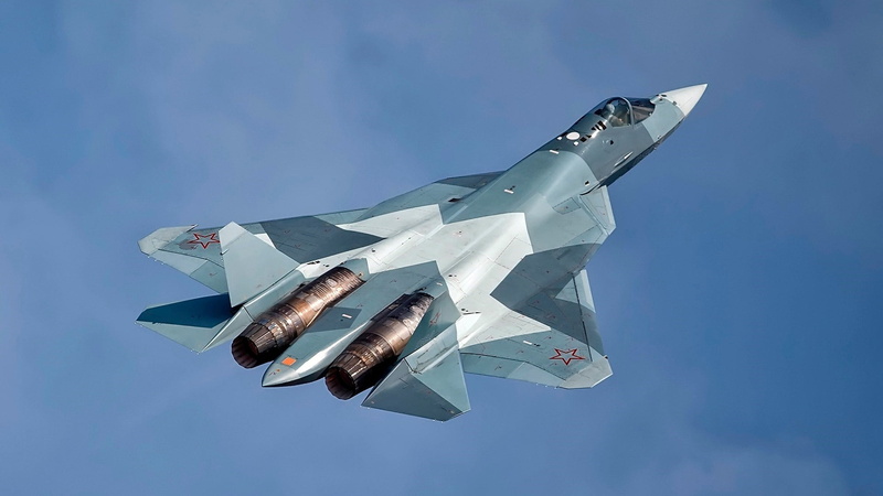 aerospace industry, aircraft, sukhoi t 50, 1080P, motion, flying, fighter aircraft, military, nature, air force, transportation, military aircraft, economy
