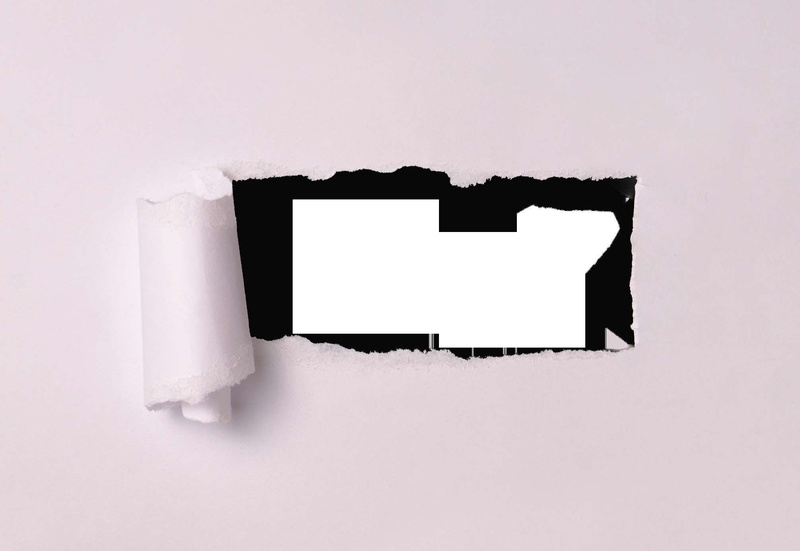 empty, texture, frame, copy, wall - building feature, no people, message, through, communication, white background, hole, paper, cut out, man made, 1080P
