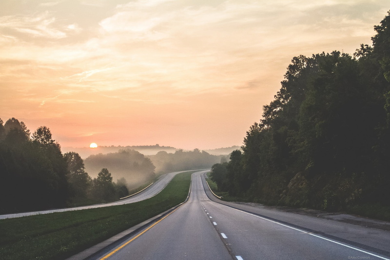 direction, sign, building, non-urban scene, concrete, transportation, outdoors, road marking, no people, beauty in nature, car, trees, scenics - nature