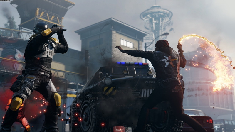 real people, protection, street, people, nature, transportation, built structure, Video Game, building exterior, inFAMOUS: Second Son, mode of transportation