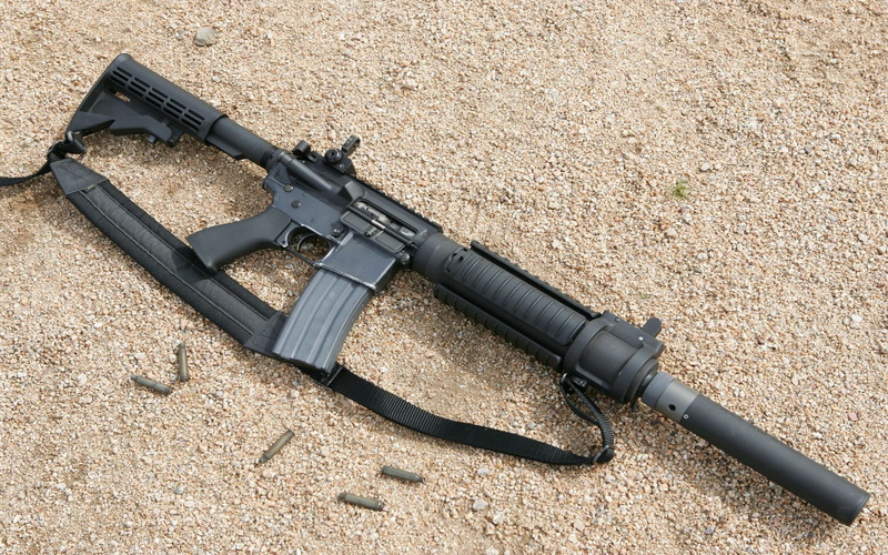 ar, aircraft, hd, weapons, rifle, art, 1080P, silencer, Guns, x, military