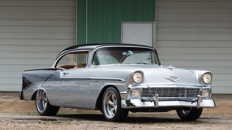 720P, resto, 1956, mod, air, classic, bel, chevrolet, cars