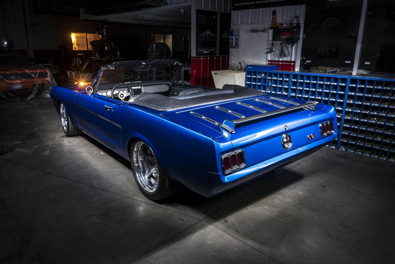 resto, 1080P, cars, ford, convertible, 1965, blue, mod, mustang, ballistic