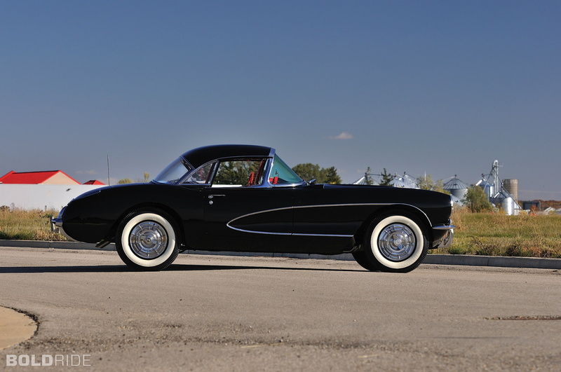 1956, retro, mod, corvette, muscle, supercar, 1080P, resto, chevrolet