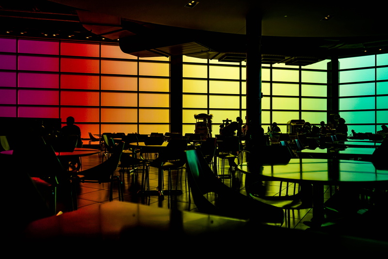 seat, people, reflection, set, photo, light panels, men, real people, resto, empty, inside, bar, 8K, indoors, table, architecture, business, sony, chicago