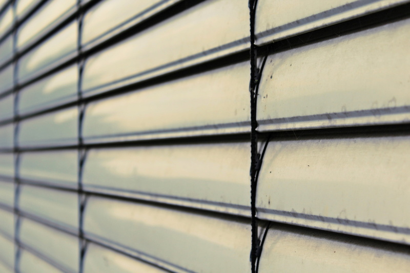 full frame, day, closed, yellow, industry, home, glass - Material, abstract, textured, roller shutter, metal, no people, 4K, gap, outdoors, backgrounds
