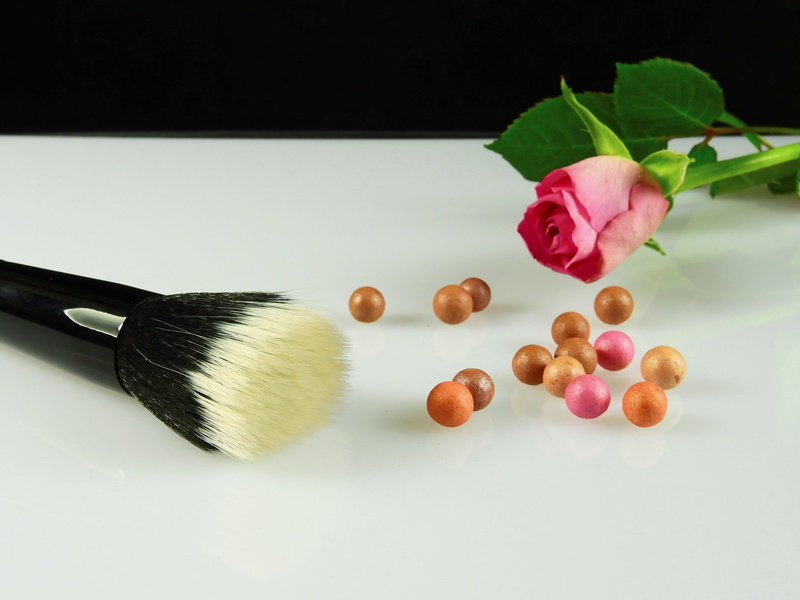 beauty Product, plant, paintbrush, schmink brush, still life, petal, freshness, high angle view, table, Make Up, makeup, Cosmetics, flowering plant, vulnerability