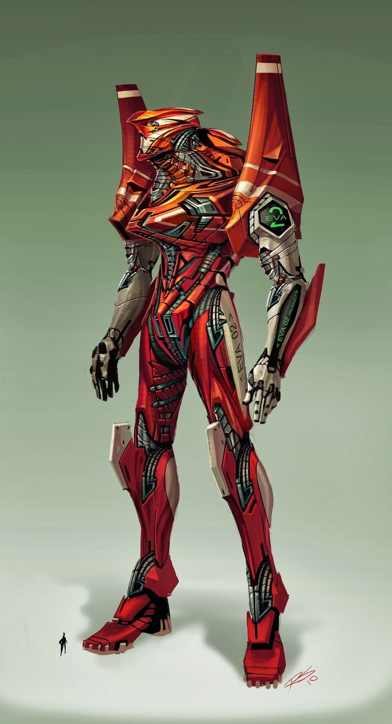 standing, studio shot, clothing, fashion, 1080P, holding, hand, human body part, body part, traditional clothing, anime, EVA Unit 02, Neon Genesis Evangelion