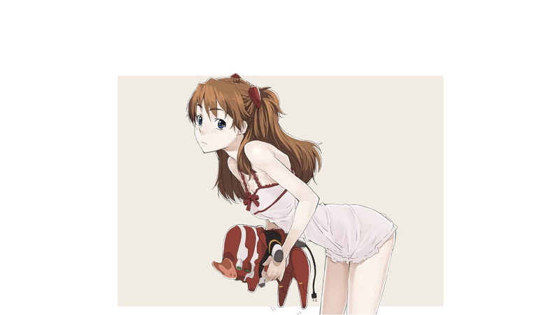 720P, pets, mammal, beautiful woman, fashion, long hair, Asuka Langley Soryu, one person, young adult, studio shot, portrait, adult, white background