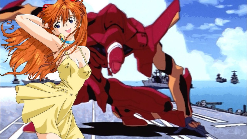 red, incidental people, amusement park, sky, arts culture and entertainment, group of people, women, art and craft, day, adult, festival, anime, EVA Unit 02