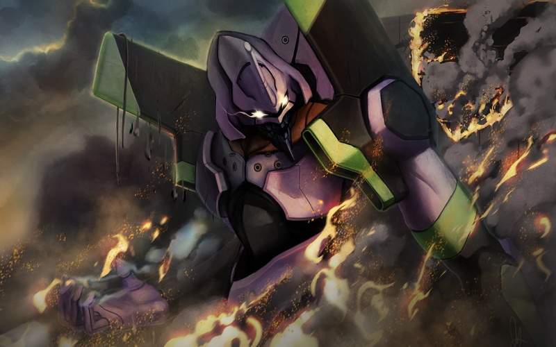 EVA Unit 01, 720P, anime, Neon Genesis Evangelion