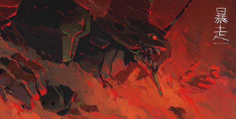 artwork, 1080P, EVA Unit 01, Neon Genesis Evangelion