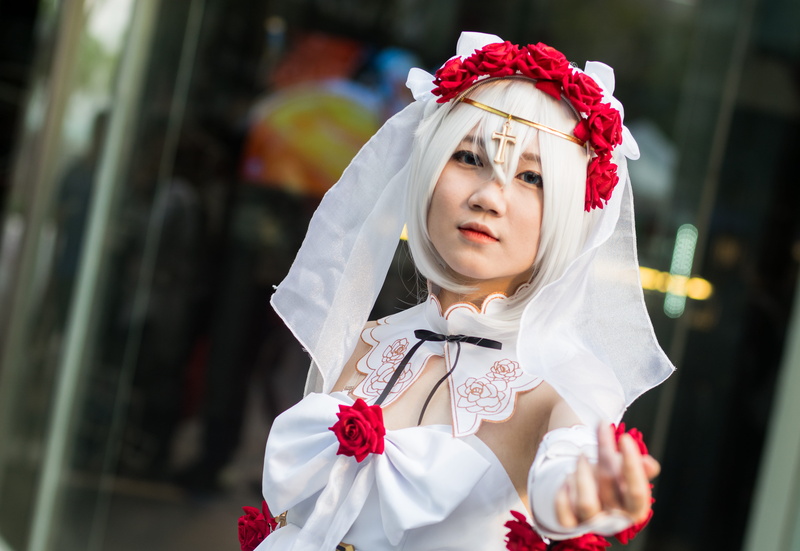 clothing, 5K, lips, real people, facial expression, one person, costume, pose, headshot, white, women, focus on foreground, posing, sweetheart, skin, looking