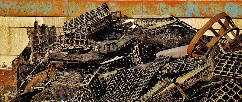 wall - building feature, nature, wall, recycling, no people, architecture, fishing industry, ruined, scrap metal, high angle view, scrap, broken, metal